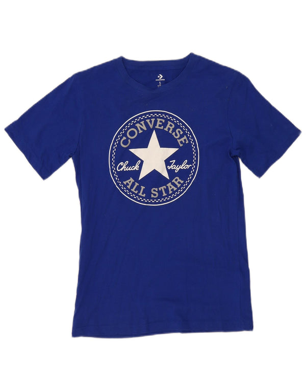 Converse Boys Graphic T-Shirt Top 12-13 Years Large Blue Cotton