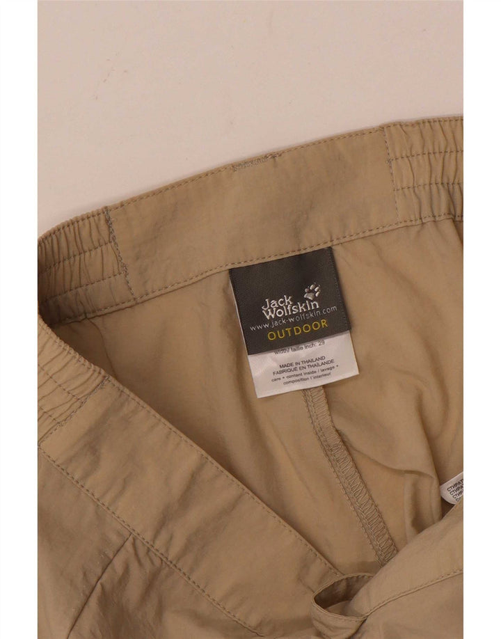 Jack Wolfskin Womens Cargo Shorts UK 10/12 Small W29  Beige Polyamide