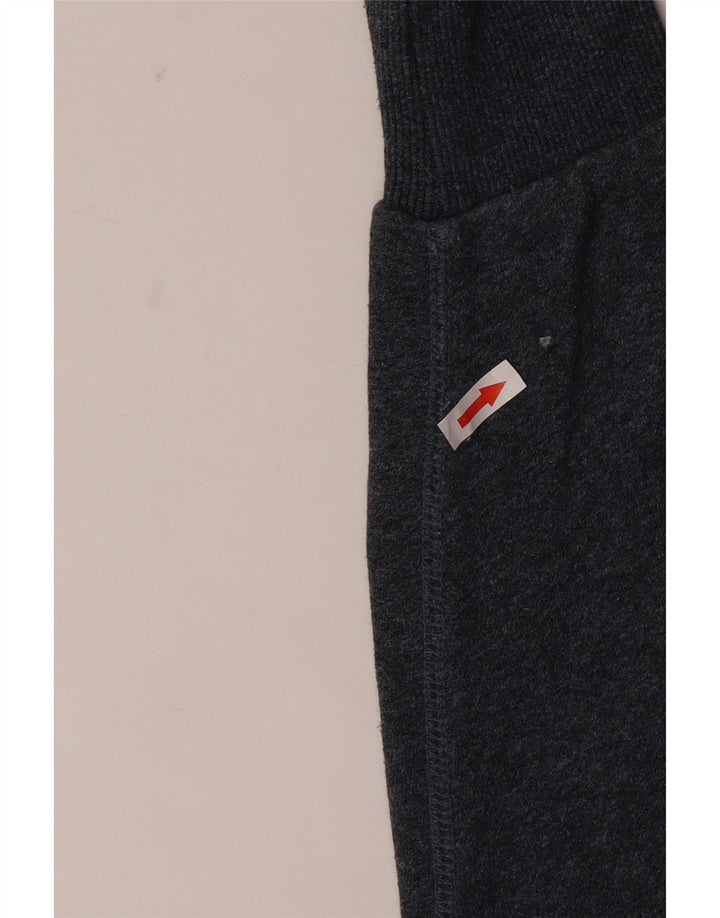 Superdry Mens Graphic Sweatshirt Jumper Medium Grey Colourblock Cotton