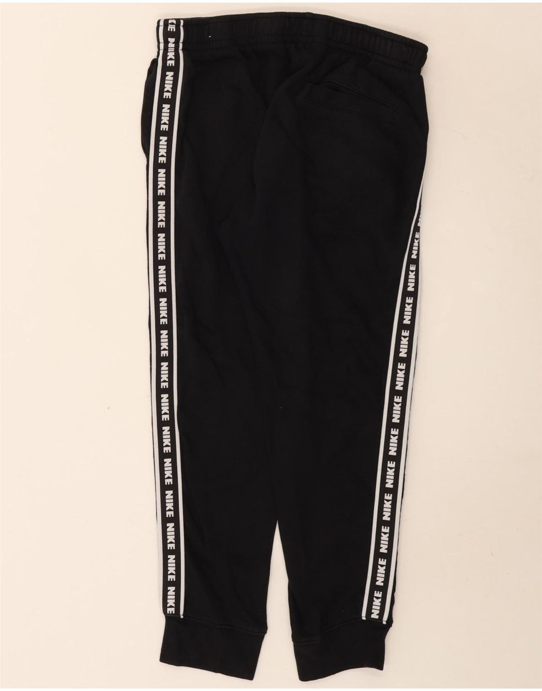 Nike Mens Graphic Tracksuit Trousers Joggers Medium Black Cotton
