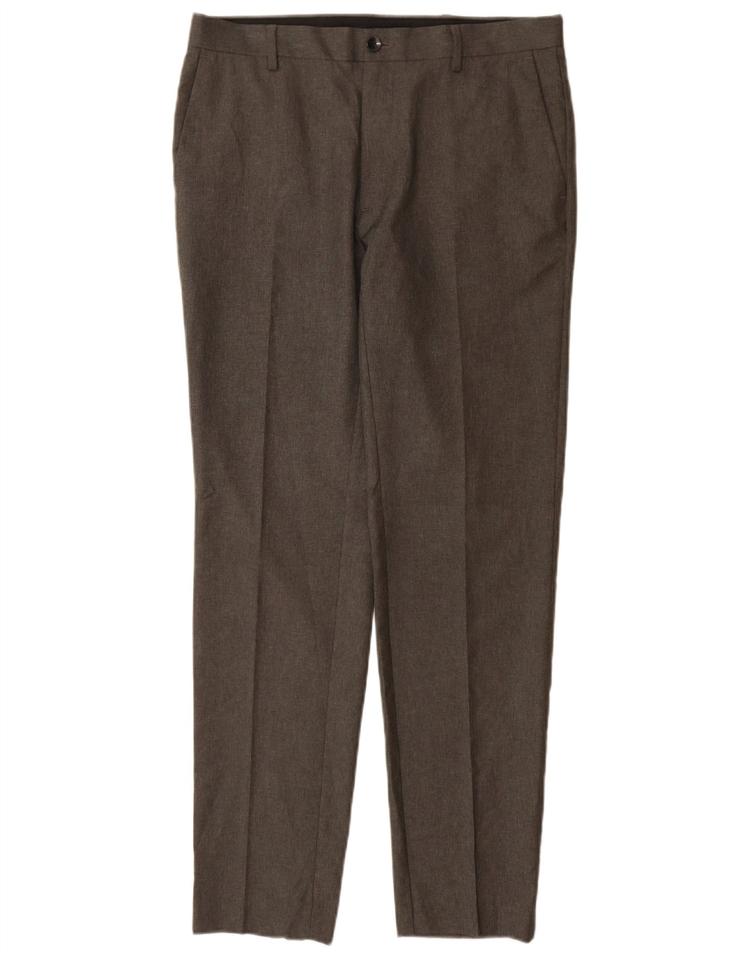 Marks & Spencer Mens Skinny Casual Trousers W32 L31 Grey Polyester