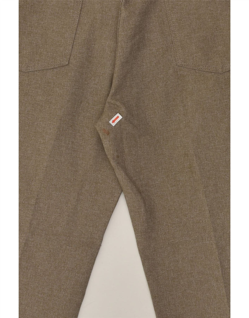 WRANGLER Mens Straight Casual Trousers W35 L30 Beige Polyester | Vintage Wrangler | Thrift | Second-Hand Wrangler | Used Clothing | Messina Hembry 