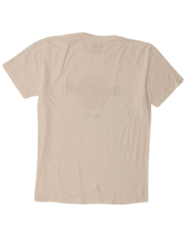 Hard Rock Cafe Mens Seville Graphic T-Shirt Top Large White Cotton