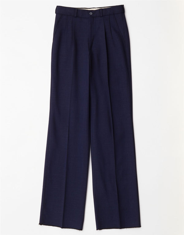 Vintage Mens Pegged Suit Trousers W25 L35 Navy Blue