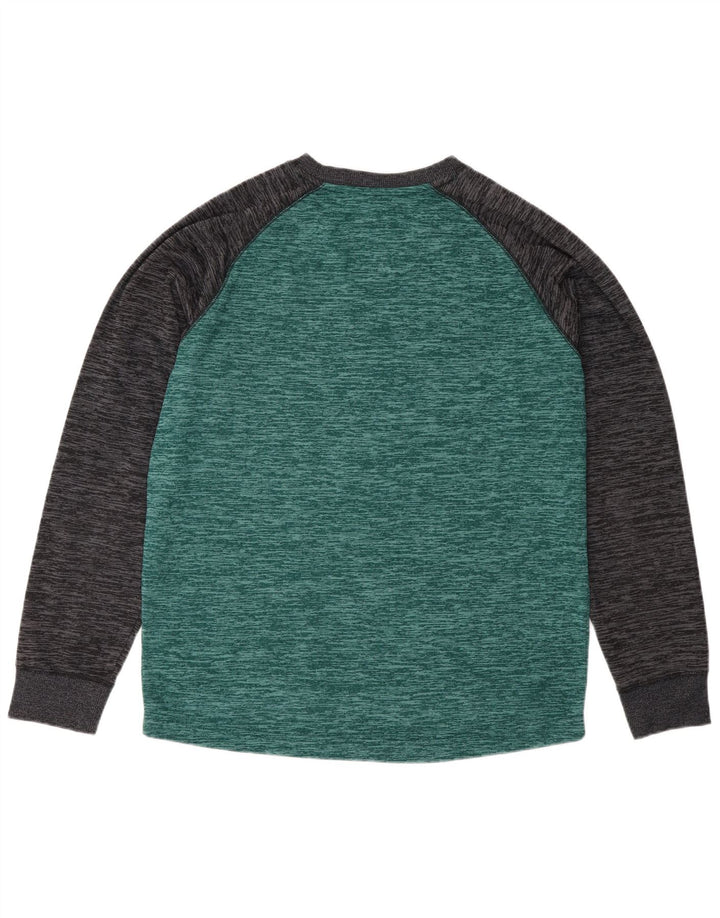 O'Neill Mens Top Long Sleeve Medium Green Colourblock Polyester