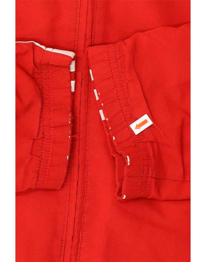 ADIDAS Mens Rain Jacket UK 48/50 XL Red Colourblock Polyester