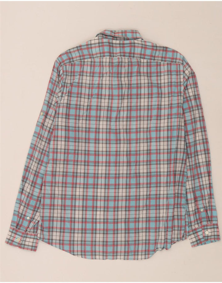 Gap Mens Classic Fit Shirt Medium Blue Check Cotton