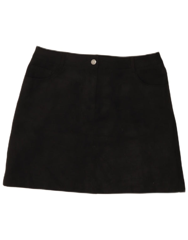 Marks & Spencer Womens Mini Skirt UK 14 Large W32 Black Polyester