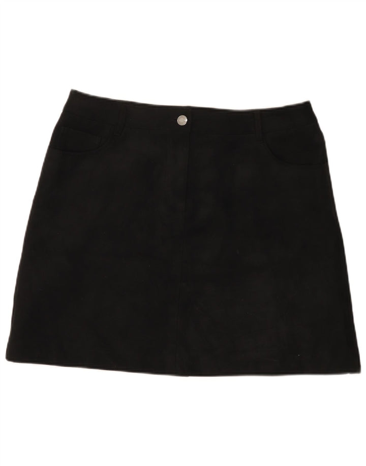 Marks & Spencer Womens Mini Skirt UK 14 Large W32 Black Polyester