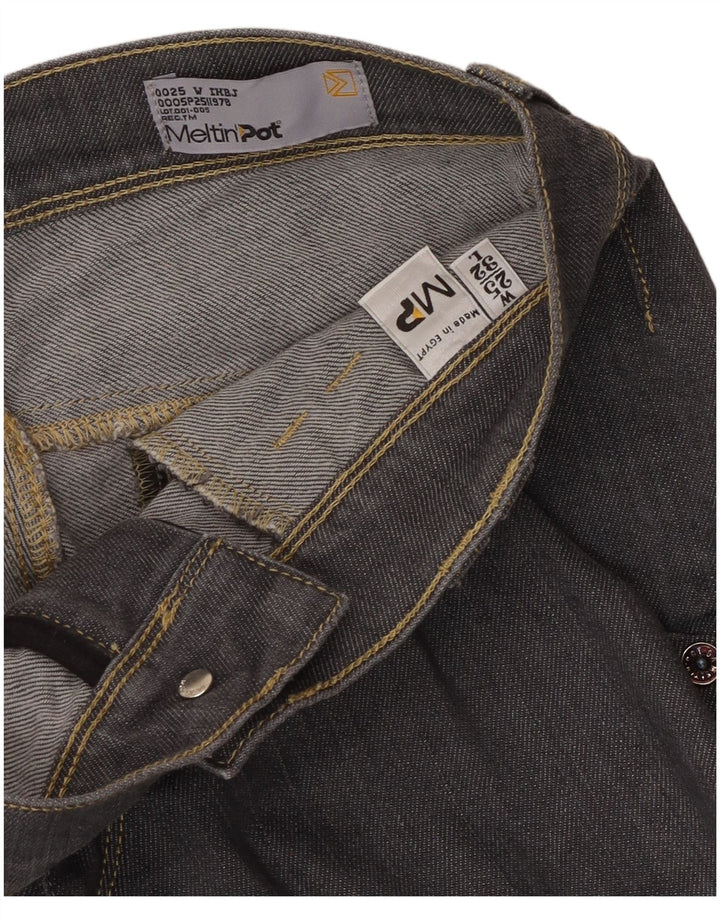 Meltin' Pot Womens Slim Jeans W25 L32 Grey