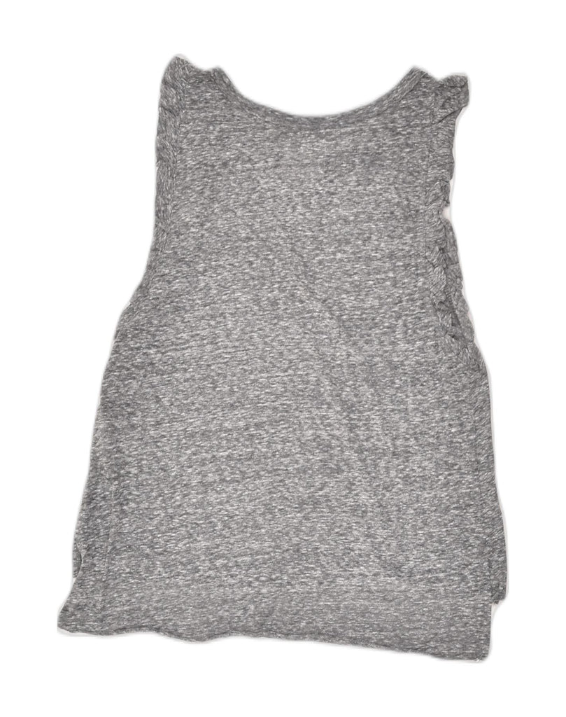 HOLLISTER Womens Vest Top UK 6 XS Grey Flecked Cotton | Vintage Hollister | Thrift | Second-Hand Hollister | Used Clothing | Messina Hembry 