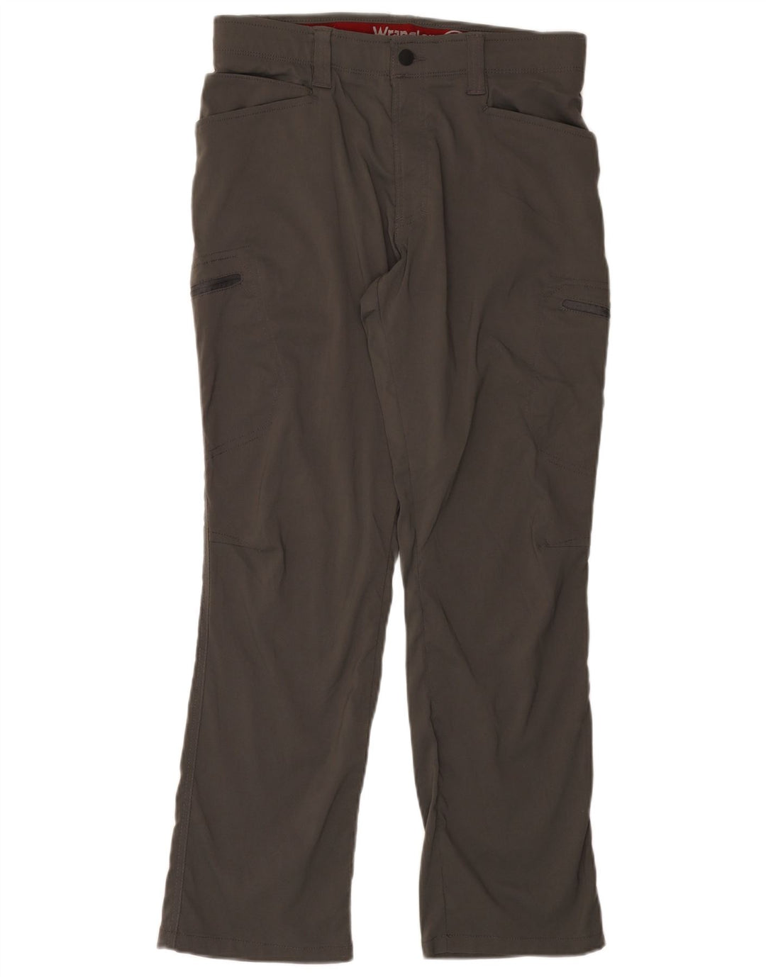 WRANGLER Womens Straight Cargo Trousers W32 L30 Grey Nylon