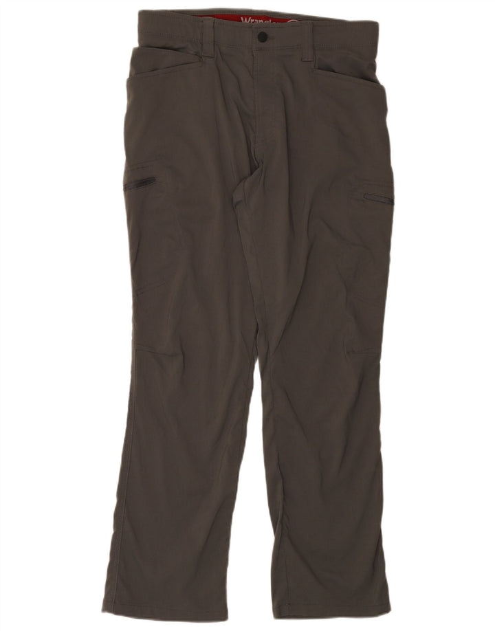 WRANGLER Womens Straight Cargo Trousers W32 L30 Grey Nylon