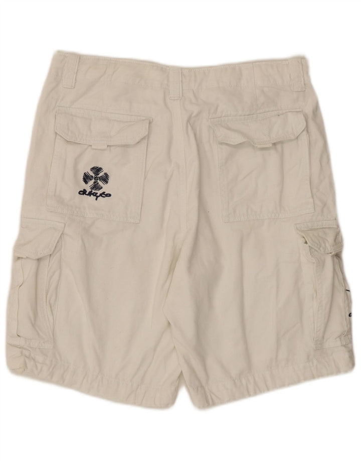 Vintage Mens Cargo Shorts XL W38  White