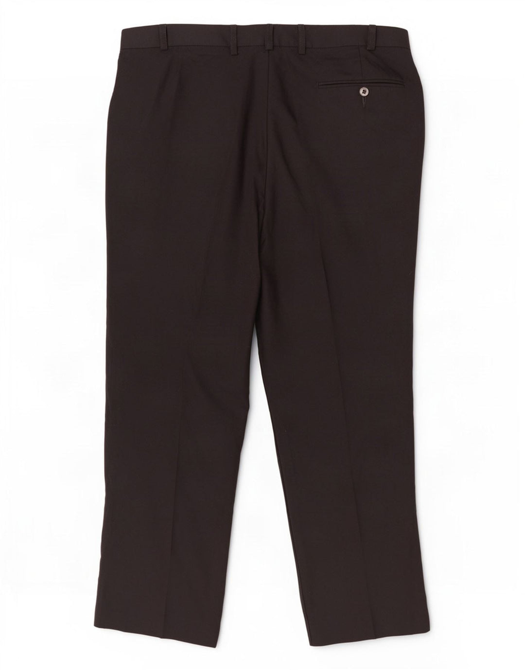 Marks & Spencer Mens Straight Suit Trousers W36 L29 Black Polyester