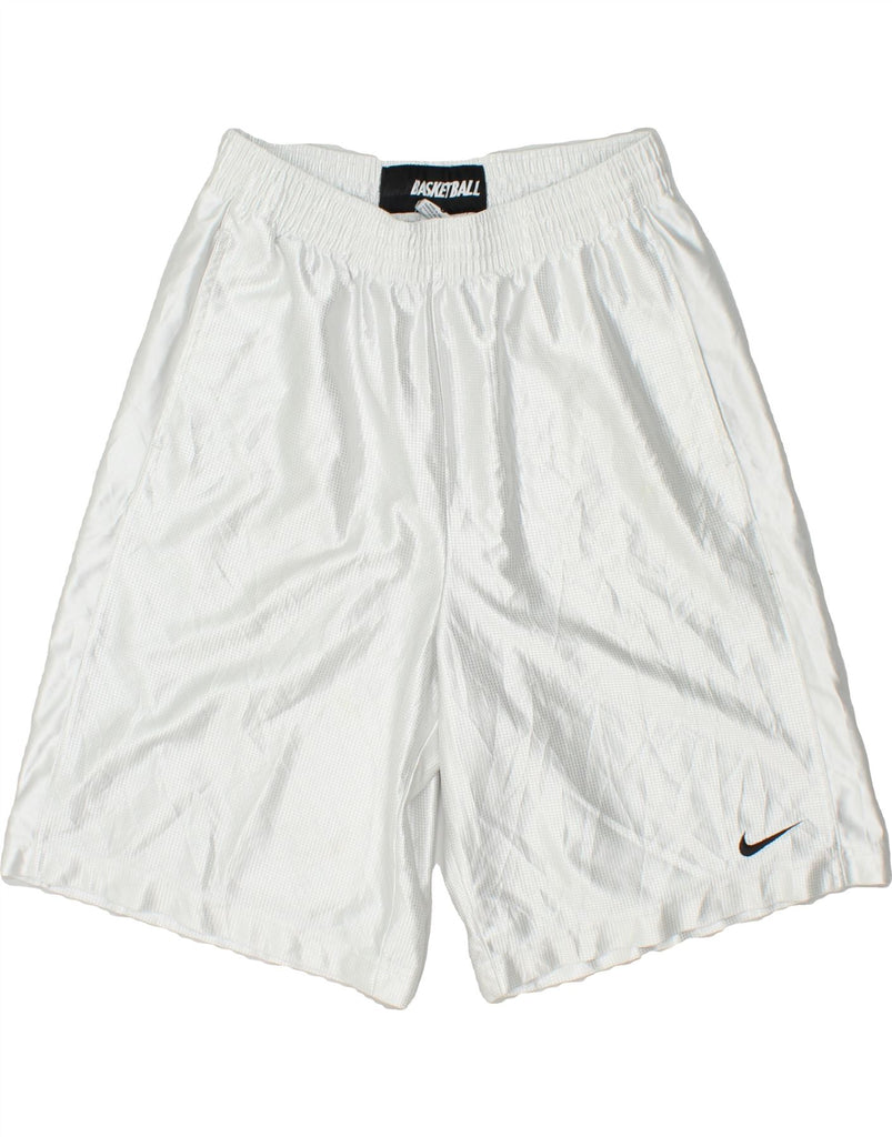 NIKE Mens Sport Shorts Large Grey Polyester | Vintage Nike | Thrift | Second-Hand Nike | Used Clothing | Messina Hembry 