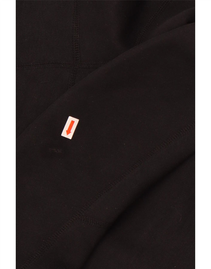 Nike Boys Zip Hoodie Sweater 10-11 Years Medium Black Cotton