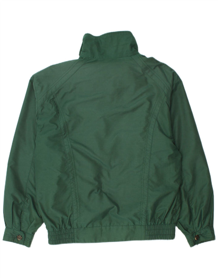 Umberto Rosetti Mens Bomber Jacket UK 40 Large Green Polyester