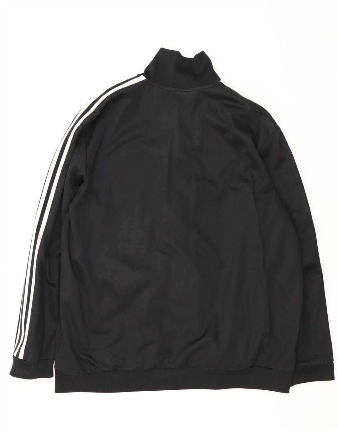 Adidas Mens Tracksuit Top Jacket 2XL Black Polyester