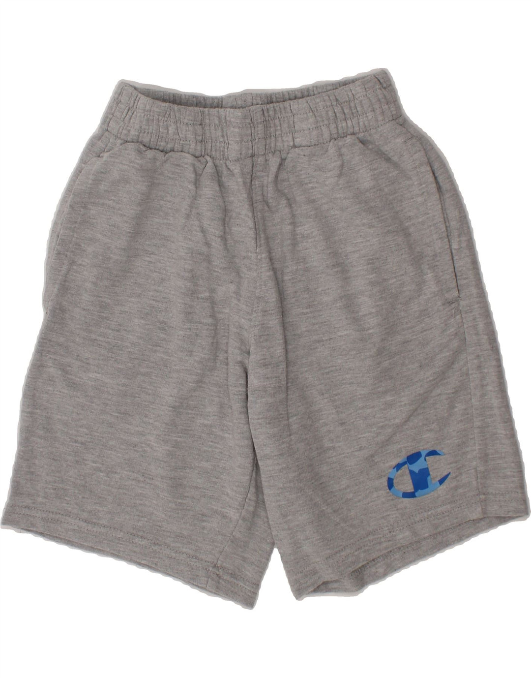 CHAMPION Boys Graphic Sport Shorts 7-8 Years Small Grey Cotton Vintage Champion and Second-Hand Champion from Messina Hembry 