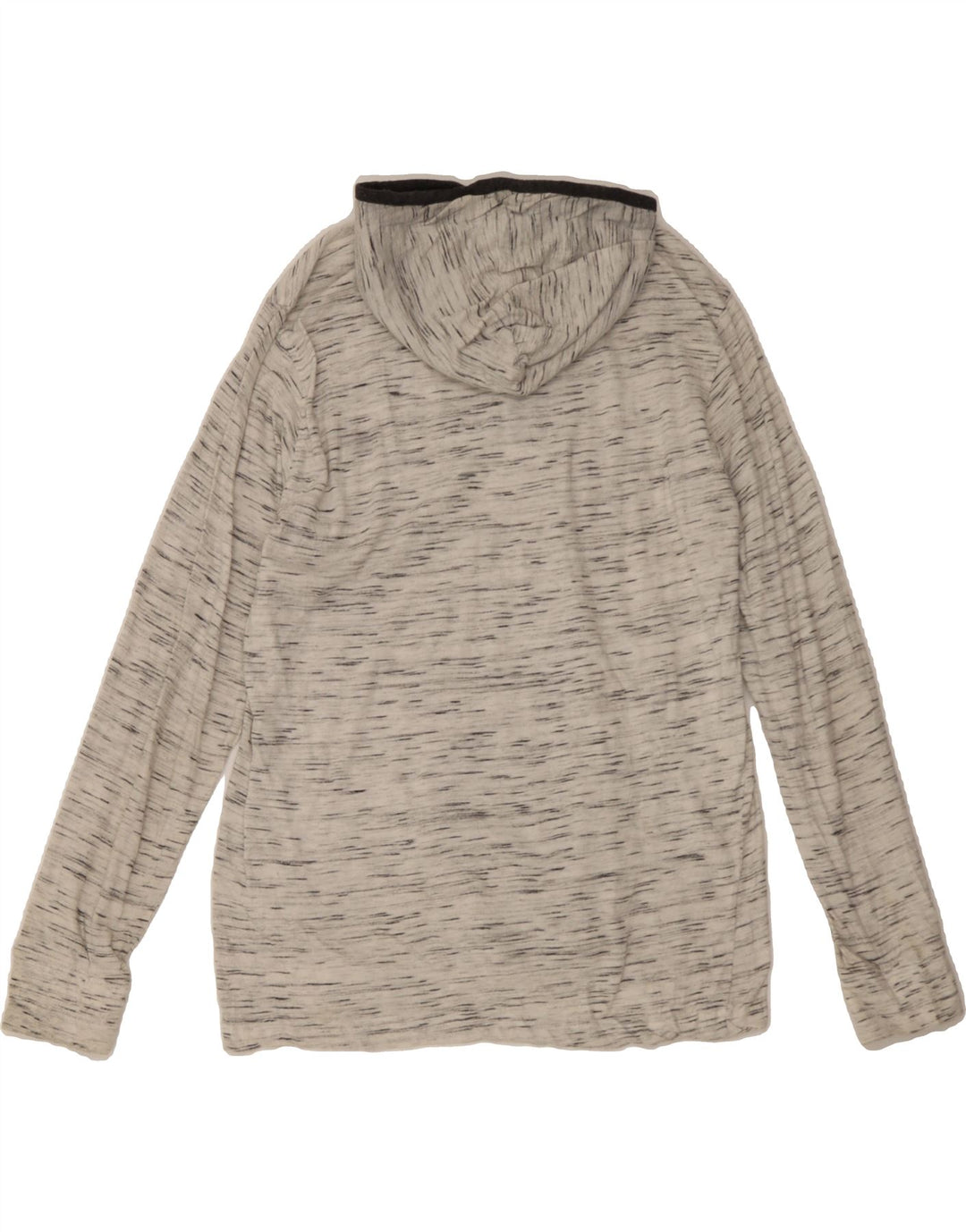 LEE Mens Hooded Top Long Sleeve Large Grey Flecked Cotton Vintage Lee and Second-Hand Lee from Messina Hembry 