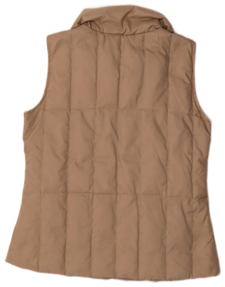 MAX & CO. Womens Padded Gilet UK 10 Small Beige Nylon