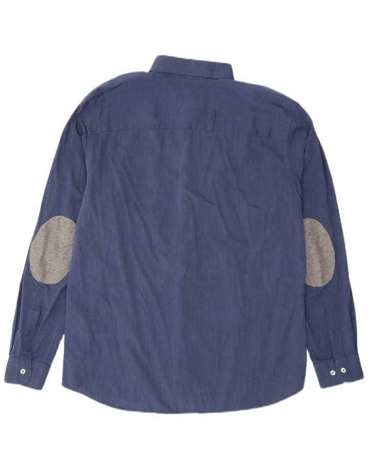 Jack & Jones Mens Slim Shirt XL Blue Cotton