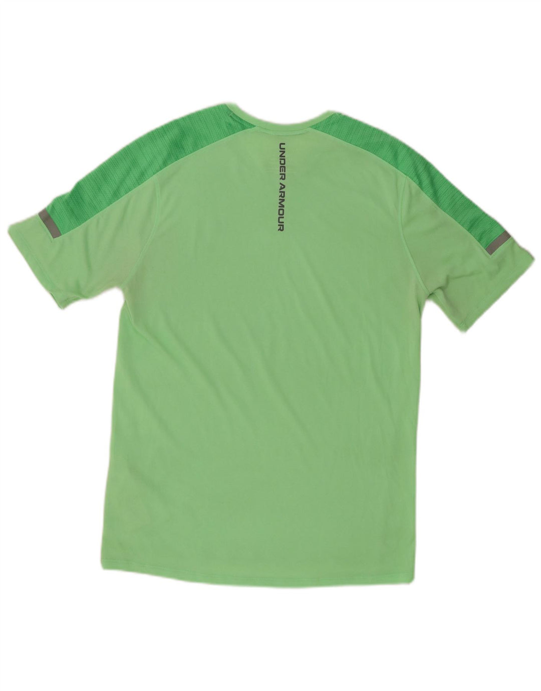 UNDER ARMOUR Mens Graphic T-Shirt Top Small Green Colourblock Polyester