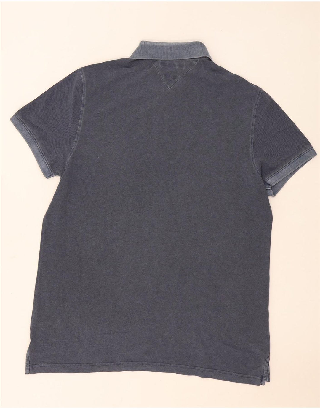Tommy Hilfiger Mens Regular Fit Polo Shirt Large Navy Blue