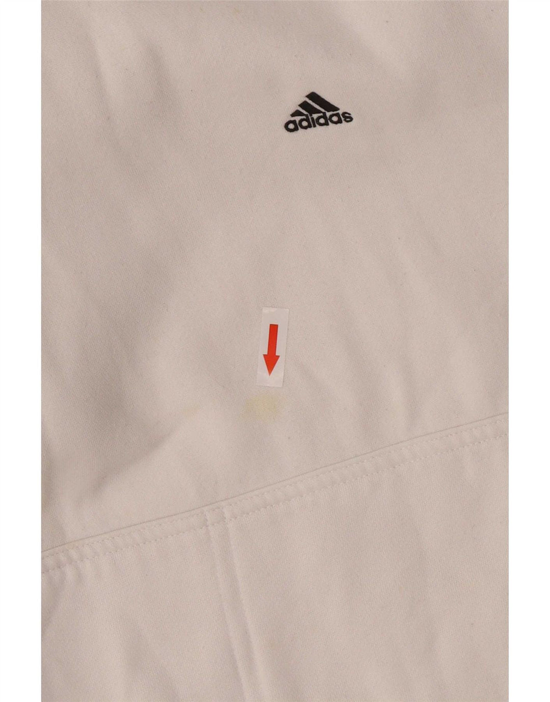Adidas Mens Hoodie Jumper Medium White Cotton