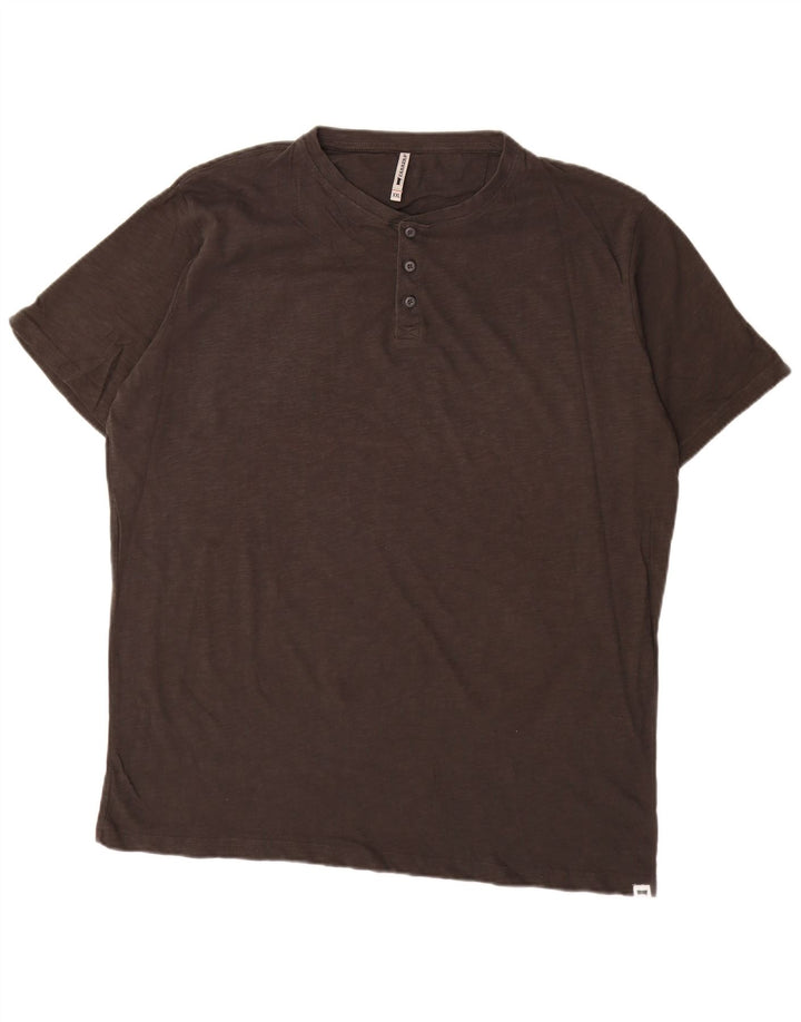 Carrera Mens T-Shirt Top 2XL Grey Cotton