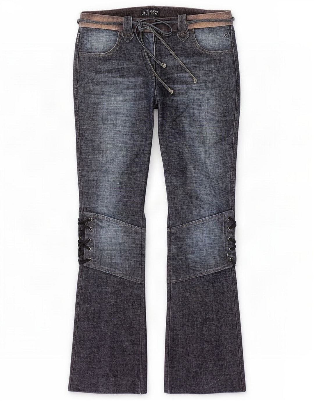 Armani Womens Bootcut Jeans UK 12 Medium W30 L31 Blue Cotton