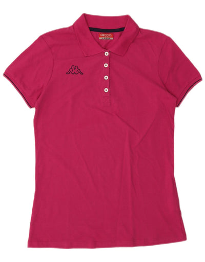 Kappa Womens Polo Shirt UK 14 Large Pink Cotton - Wholesale casual from Messina Hembry, United Kingdom