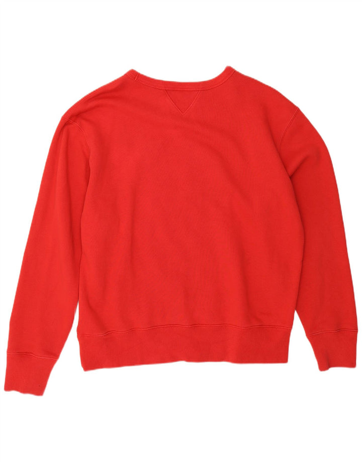 Champion Mens Graphic Sweatshirt Jumper Large Red Cotton