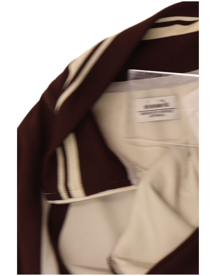 DIADORA Womens Tracksuit Top Jacket IT 46 Large White Colourblock