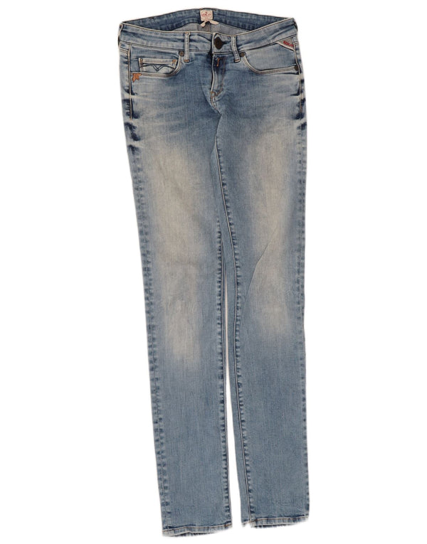 Replay Womens Rose Skinny Jeans W27 L34 Blue Cotton