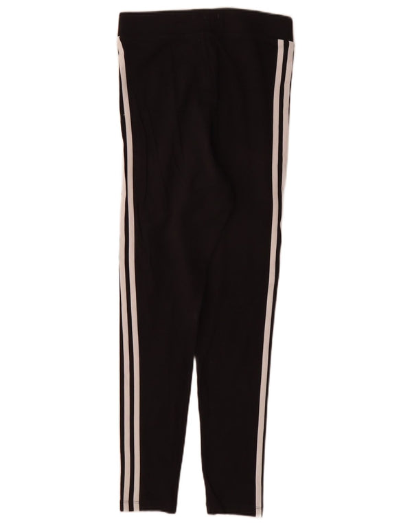 Adidas Womens Leggings UK 10 Small Black Cotton