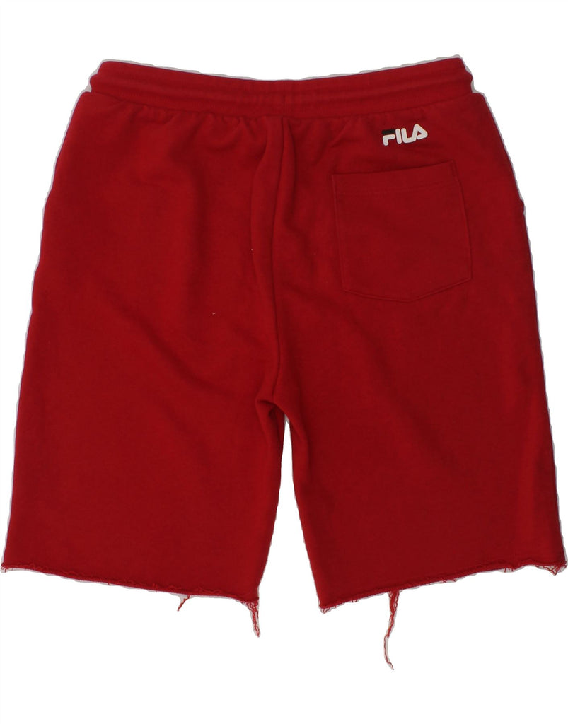 FILA Boys Graphic Sport Shorts 11-12 Years Red Cotton | Vintage Fila | Thrift | Second-Hand Fila | Used Clothing | Messina Hembry 