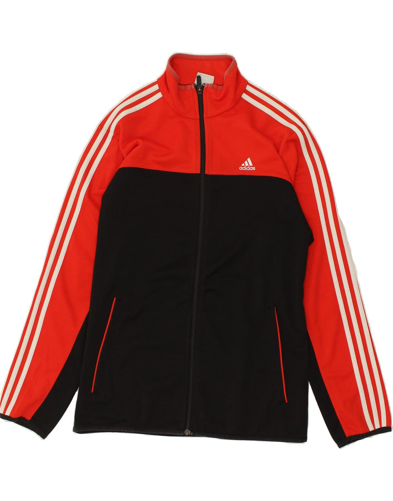 ADIDAS Mens Tracksuit Top Jacket UK 42/44 Large Red Colourblock Polyester | Vintage Adidas | Thrift | Second-Hand Adidas | Used Clothing | Messina Hembry 