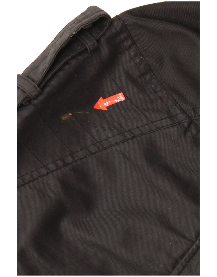 Vintage Mens Military Jacket UK 42 XL Black Cotton