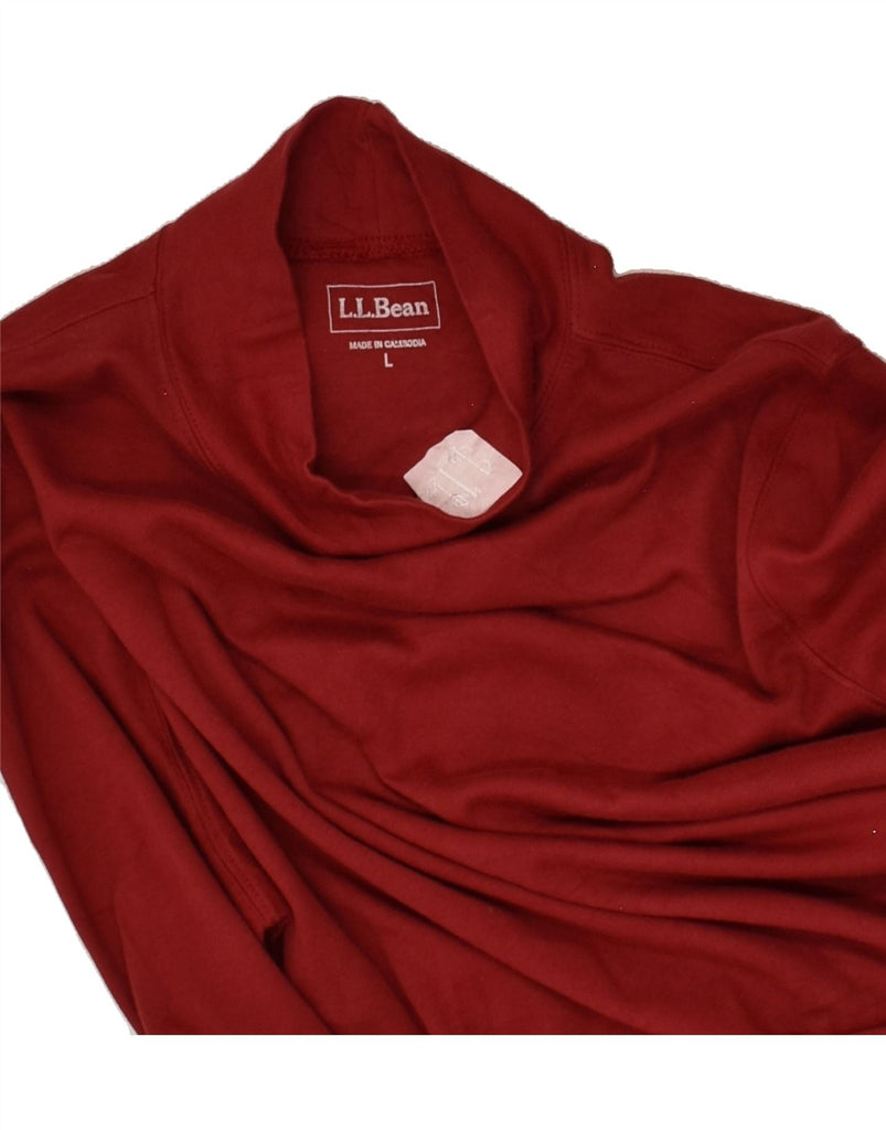 L.L.BEAN Womens Top Long Sleeve UK 16 Large Red Cotton | Vintage L.L.Bean | Thrift | Second-Hand L.L.Bean | Used Clothing | Messina Hembry 
