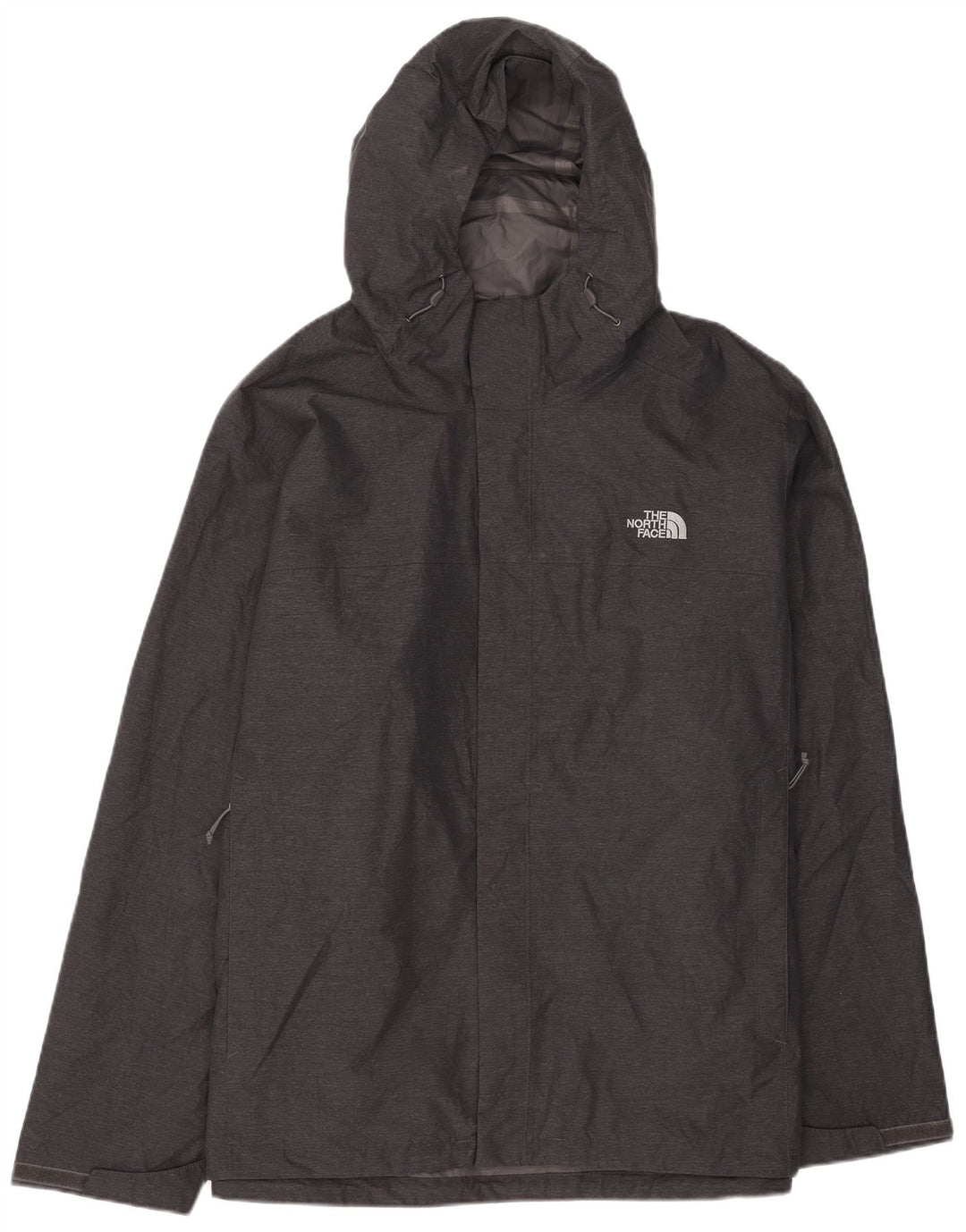 The North Face Mens Hooded Rain Jacket UK 46 3XL Grey