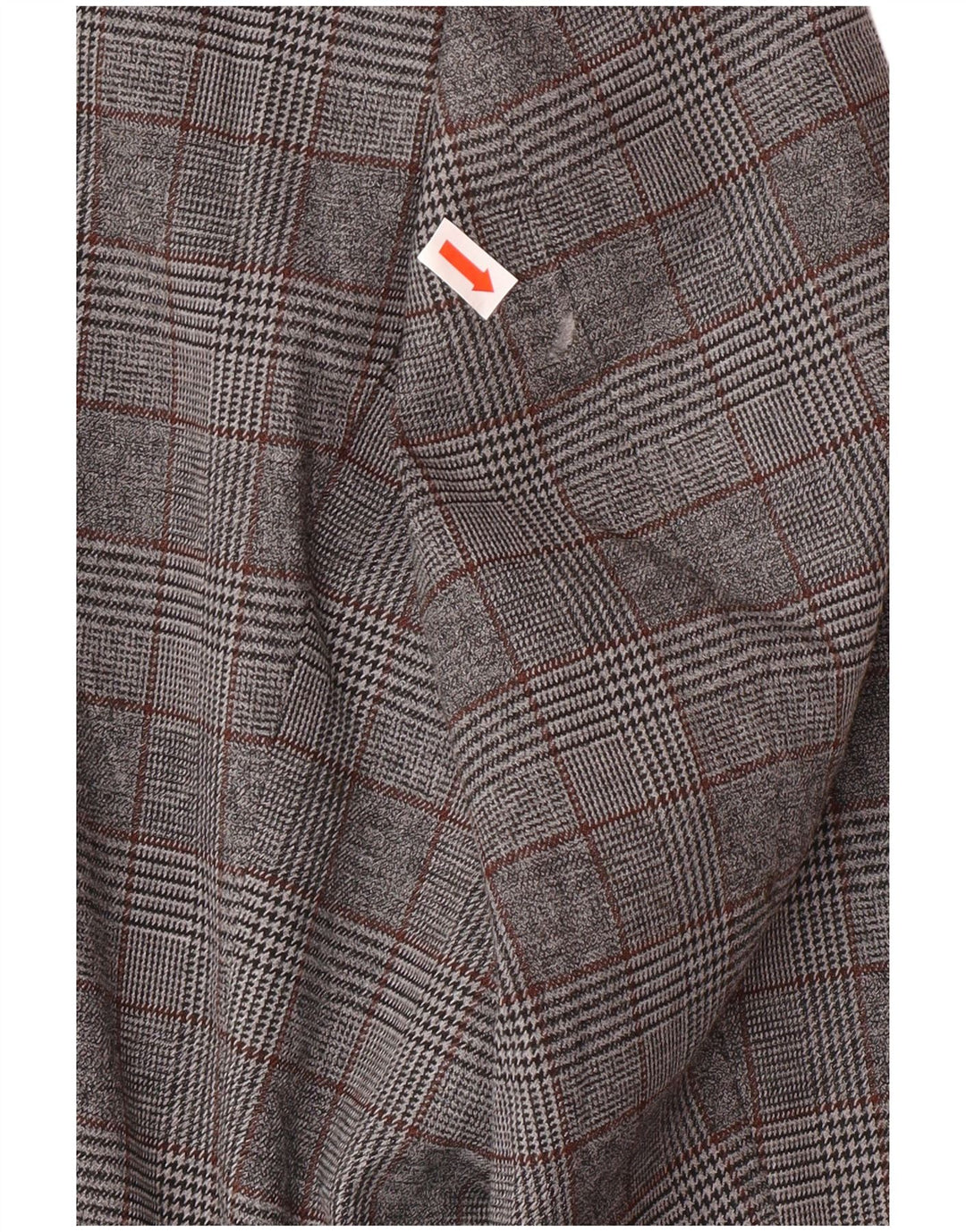 Marks & Spencer Mens 2 Button Blazer Jacket UK 46 3XL Grey Check Polyester