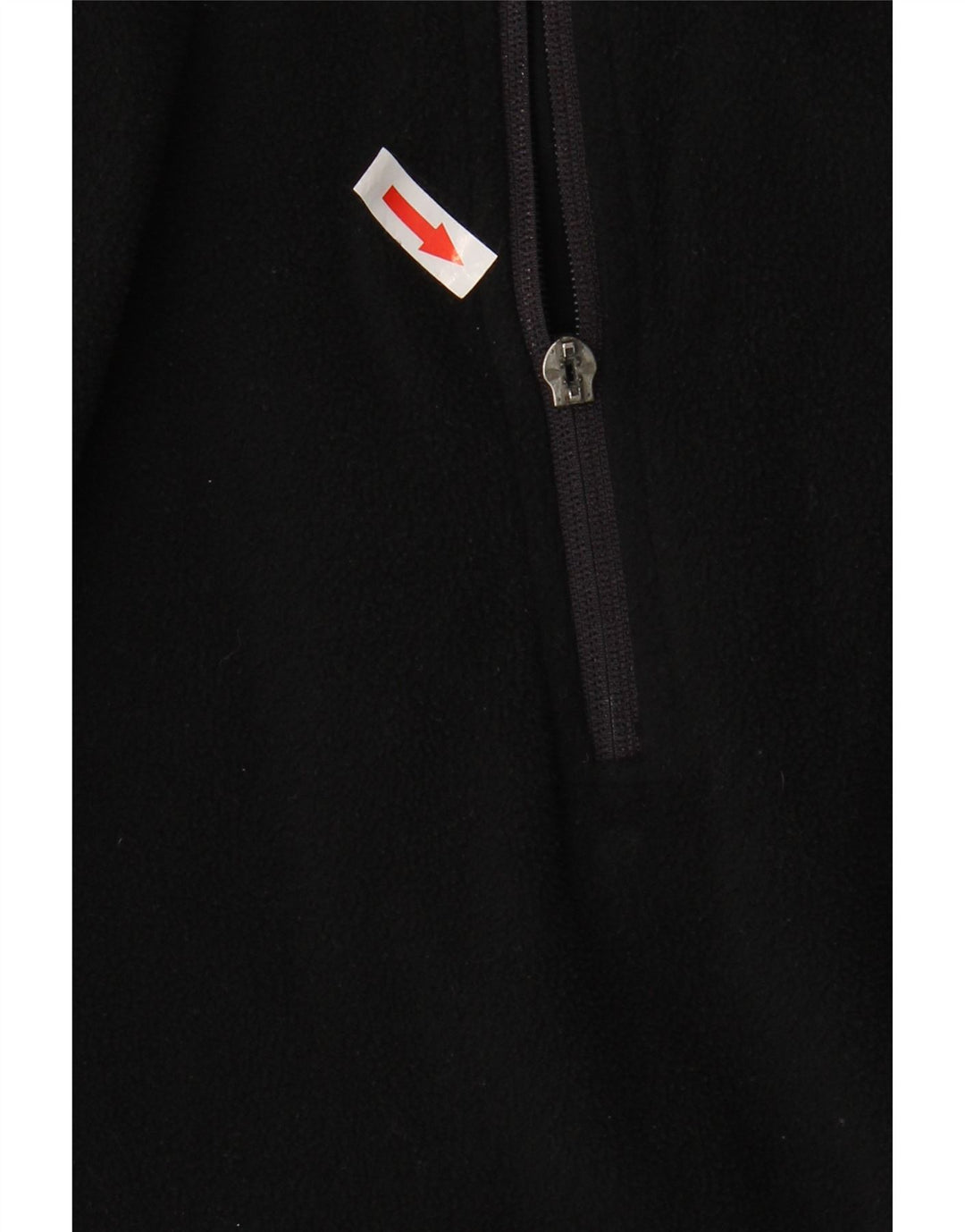 Umbro Mens Zip Neck Fleece Jumper Medium Black Polyester