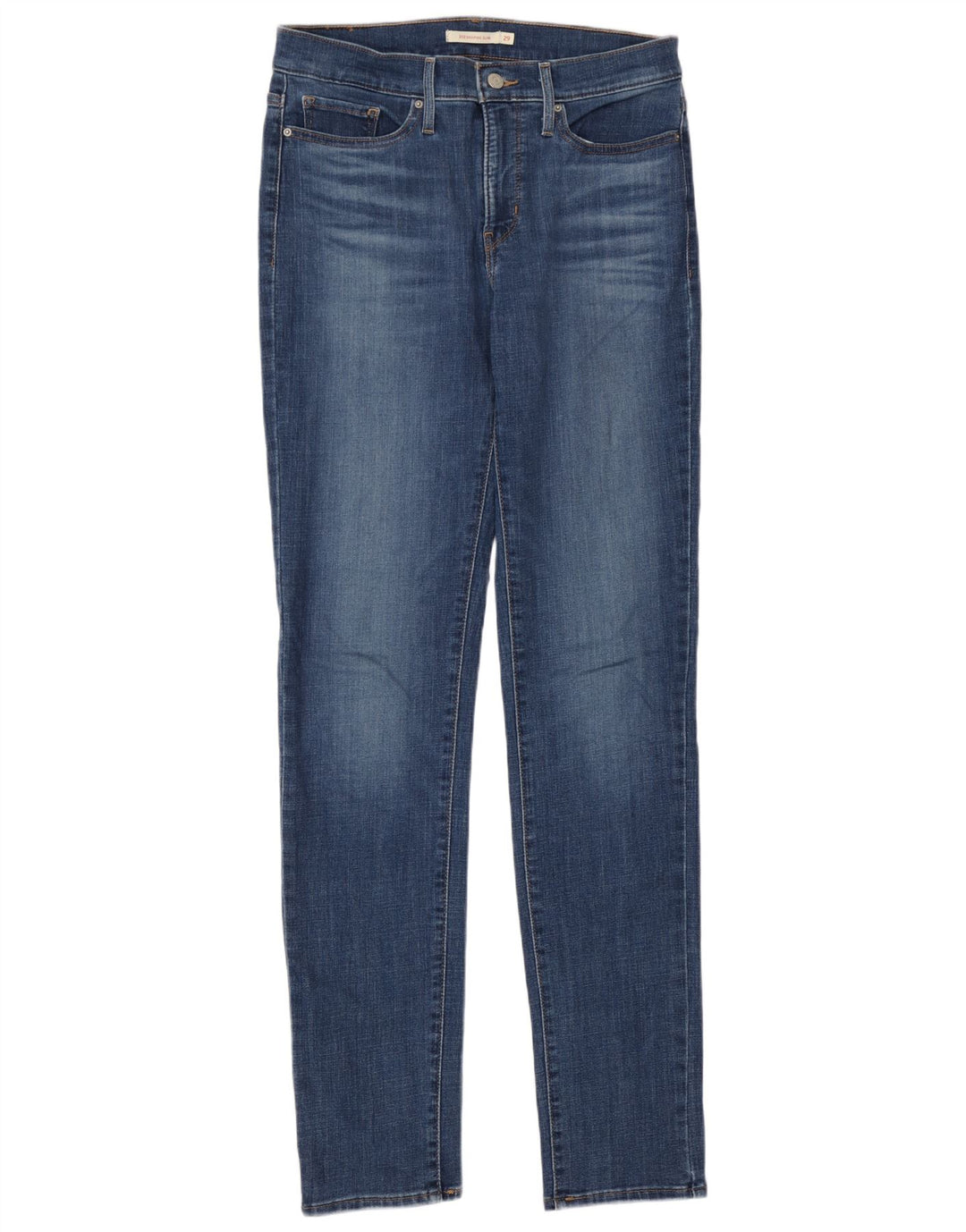 Levi's Womens 312 Shaping Slim Jeans W29 L34 Blue Cotton