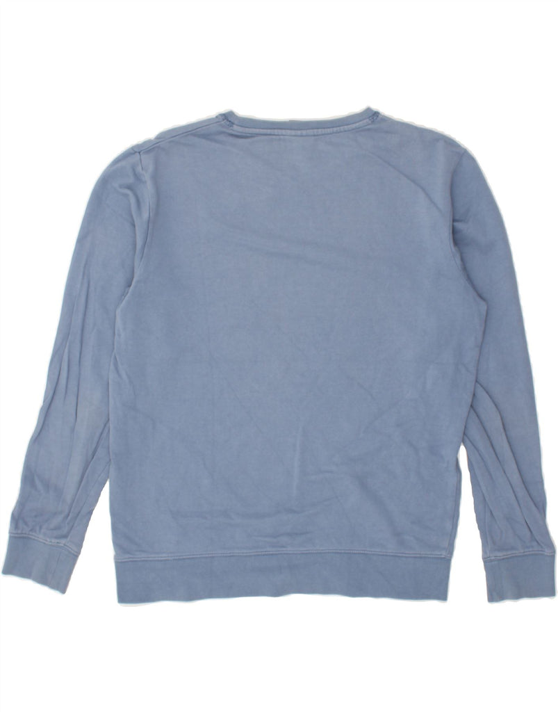 JACK & JONES Mens Graphic Sweatshirt Jumper Medium Blue Cotton | Vintage Jack & Jones | Thrift | Second-Hand Jack & Jones | Used Clothing | Messina Hembry 