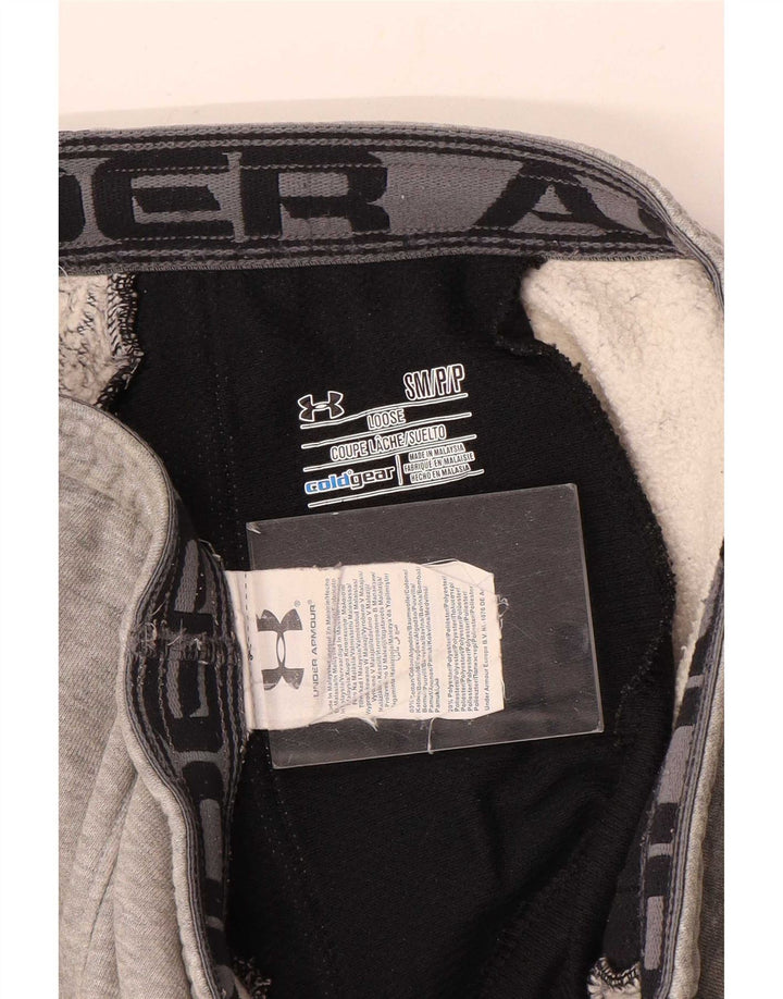 Under Armour Mens Cold Gear Tracksuit Trousers Small Grey Colourblock