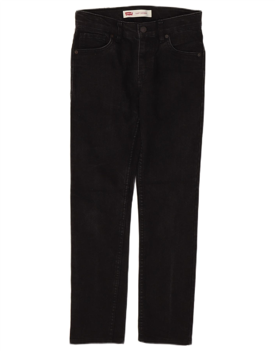 LEVI'S Boys 510 Skinny Jeans 11-12 Years W28 L27 Black Cotton