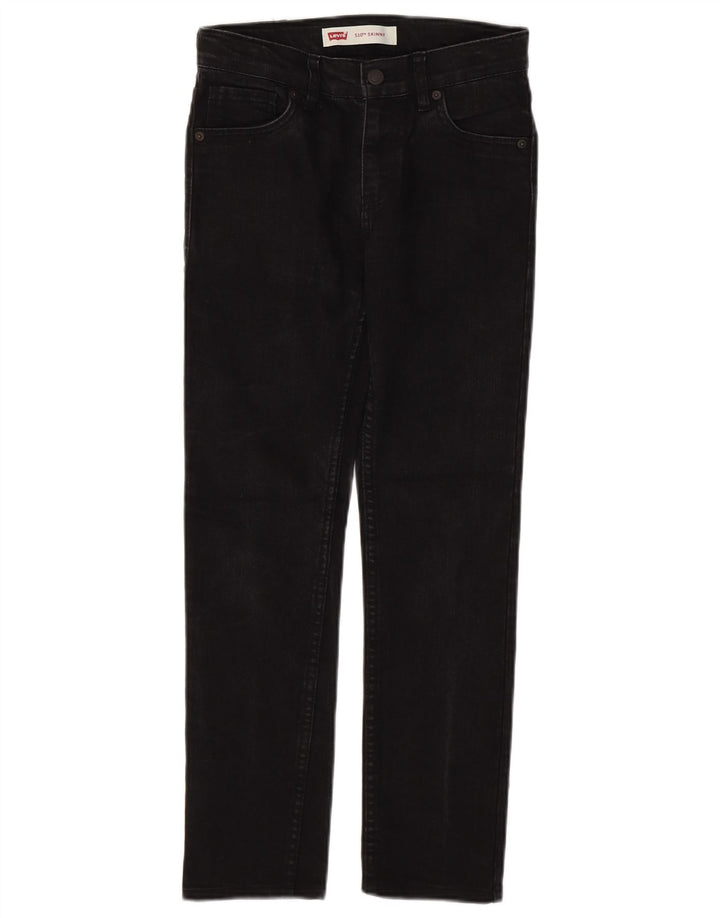 LEVI'S Boys 510 Skinny Jeans 11-12 Years W28 L27 Black Cotton