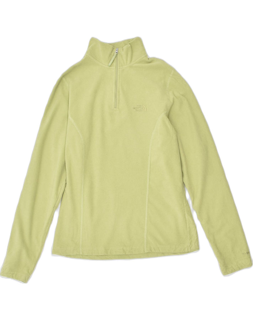 THE NORTH FACE Womens Zip Neck Fleece Jumper UK 10 Small Green Polyester | Vintage The North Face | Thrift | Second-Hand The North Face | Used Clothing | Messina Hembry 